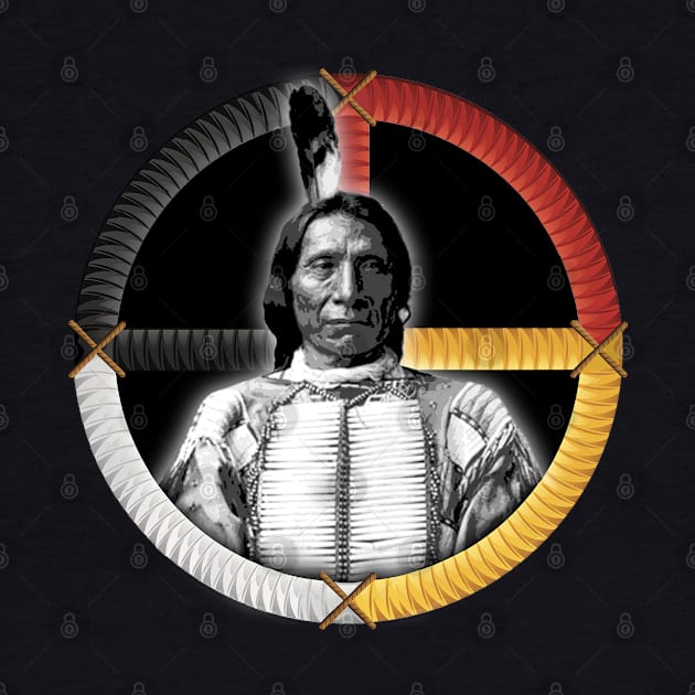 MEDICINE WHEEL 2 Chief Maȟpíya Lúta (Red Cloud) by GardenOfNightmares